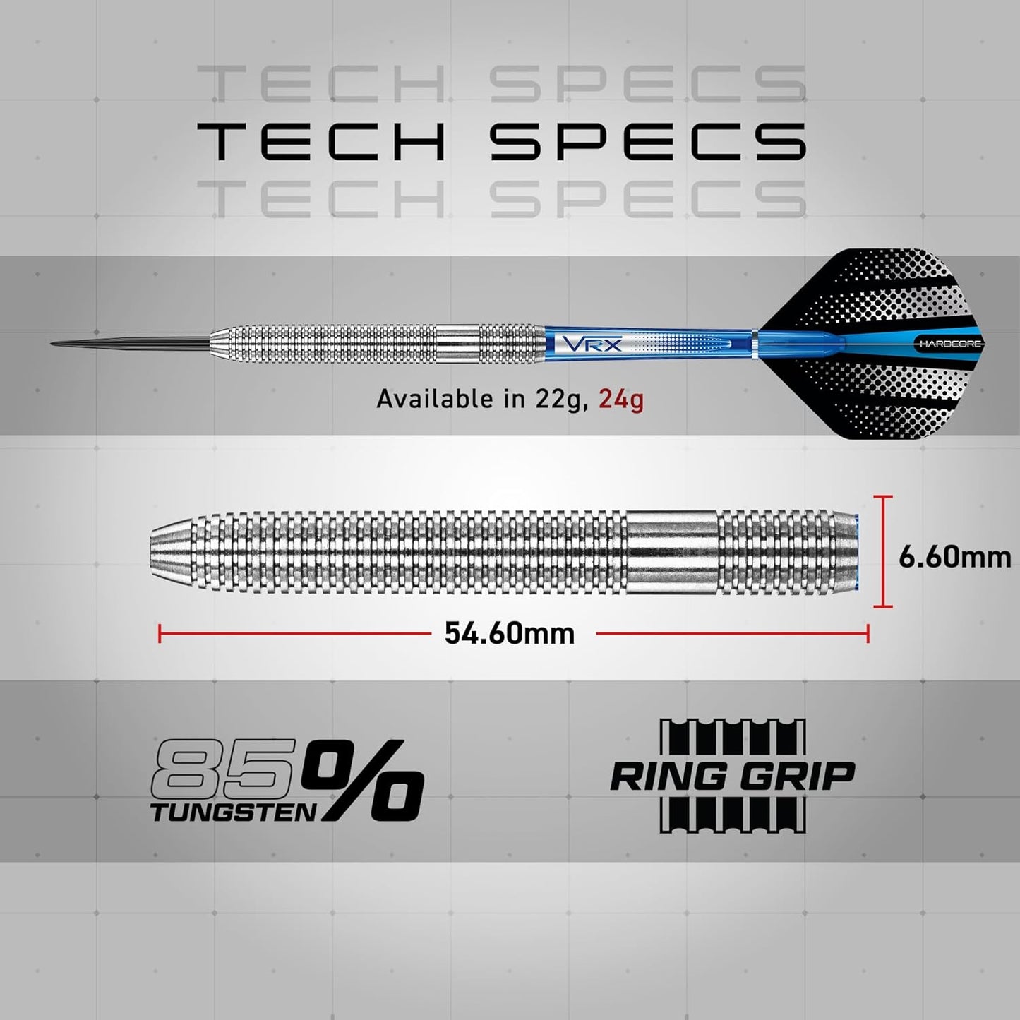 Darts – Defenders Series - Professional 85% Tungsten Darts Set with Dart Flights and Dart Shafts (Stems) - Available in Triton Soft Tip 19G Barrel / 21G Full Weight and Steel Tip 22G & 24G