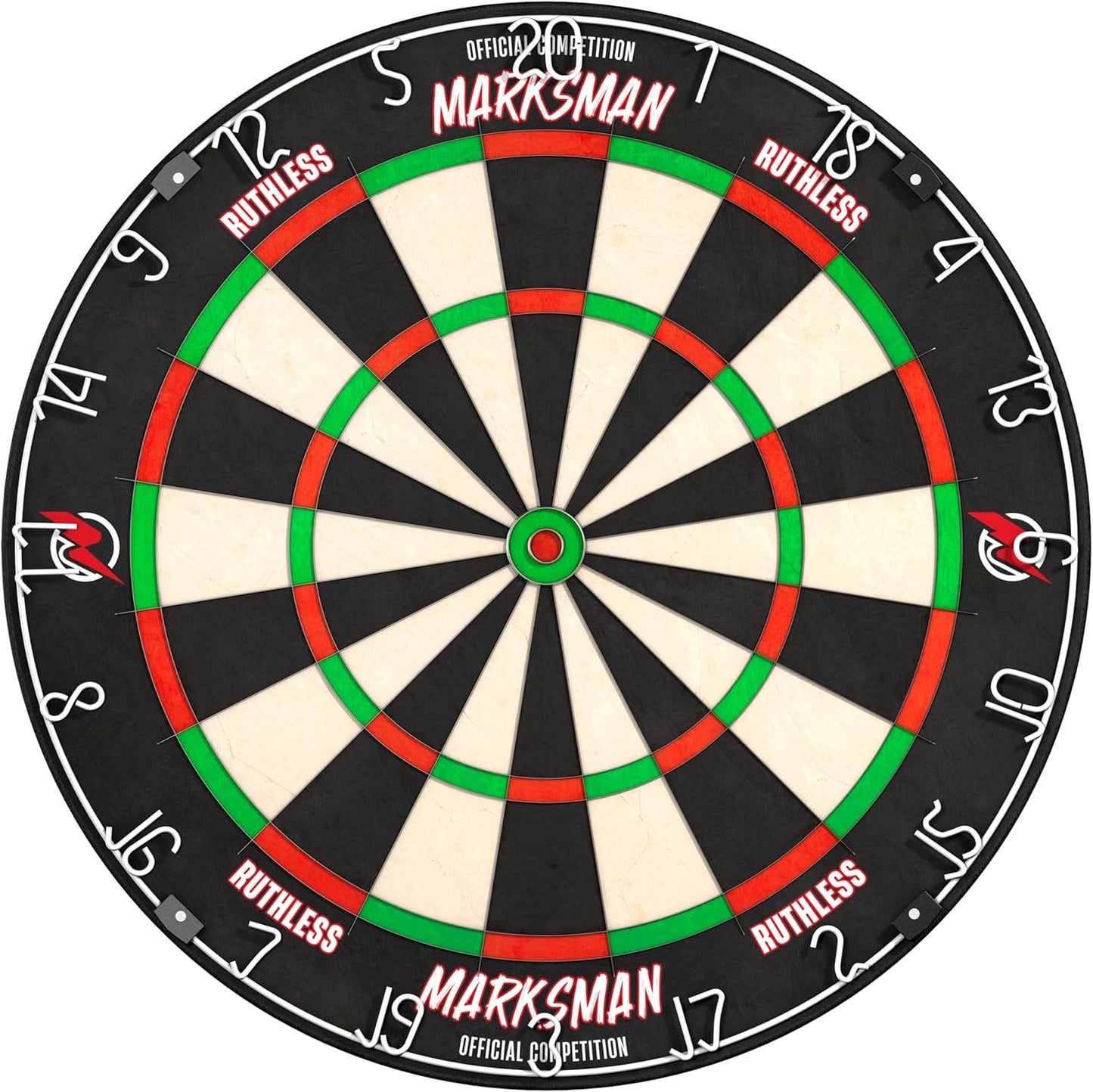 Marksman Dart Board | Professional Level Ultra Thin Wire Sisal Dartboard for Steel Tip Darts (DB072)