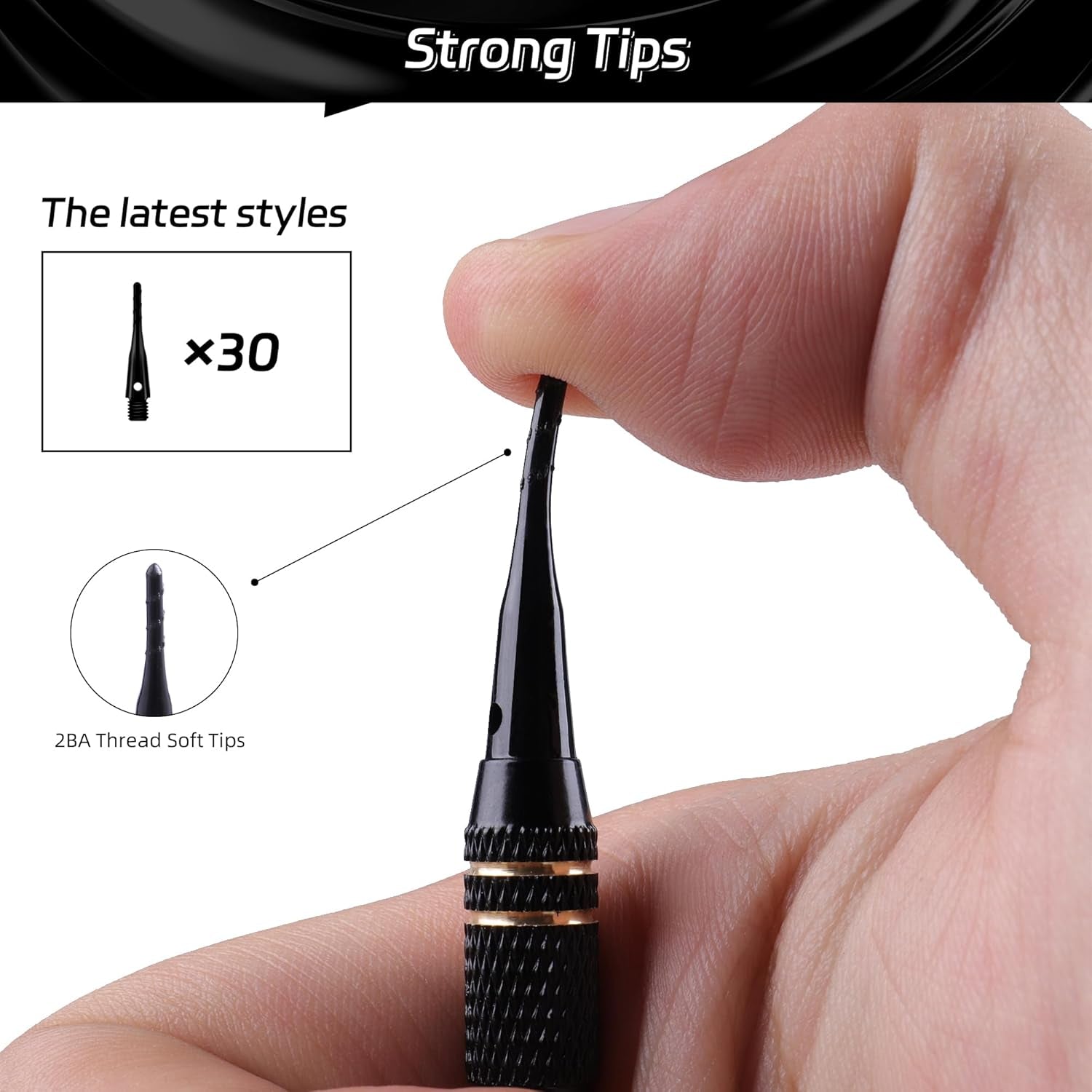 Darts Plastic Tip - Professional Soft Tip Darts Set 18 Grams with Carry Case and 30 Extra Dart Tips for Electronic Dart Board