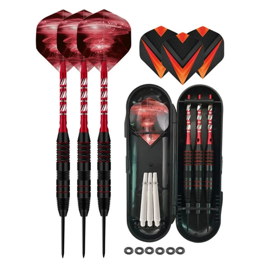YD61 Steel Tip Darts, Professional 22 Grams Metal Dart Set Premium Aluminum Shaft,Flight Protector Dart Board Kit Accessories