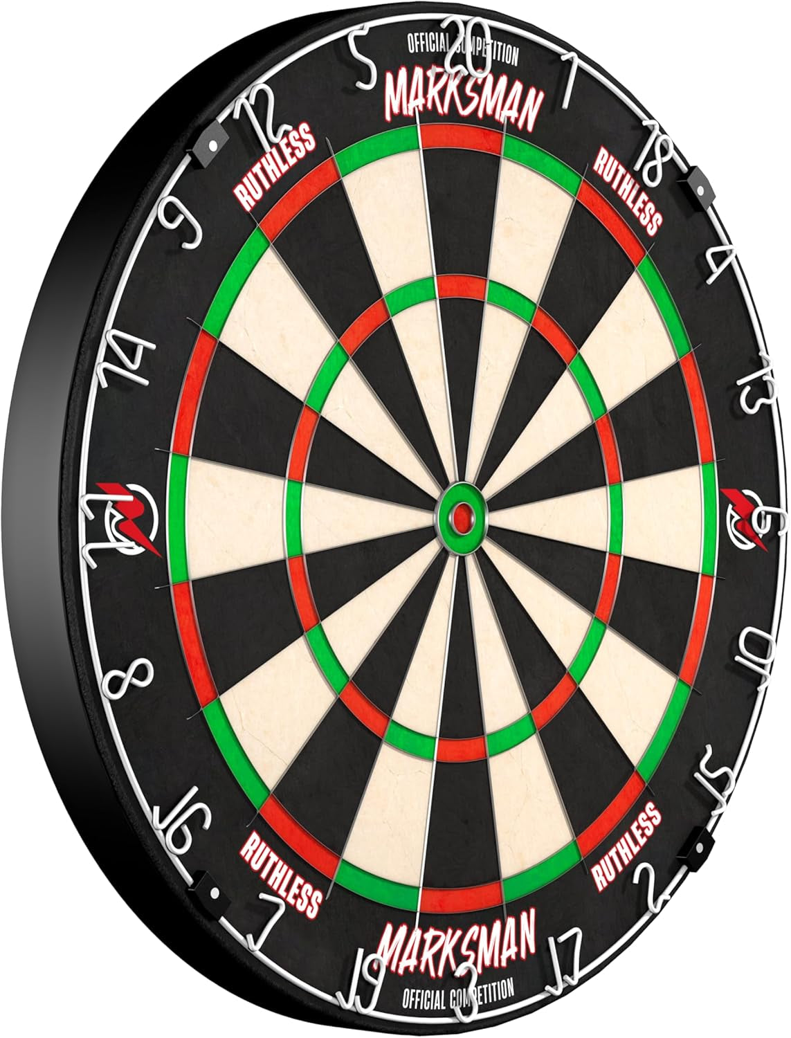 Marksman Dart Board | Professional Level Ultra Thin Wire Sisal Dartboard for Steel Tip Darts (DB072)