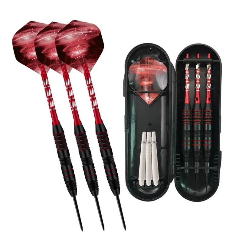 YD61 Steel Tip Darts, Professional 22 Grams Metal Dart Set Premium Aluminum Shaft,Flight Protector Dart Board Kit Accessories