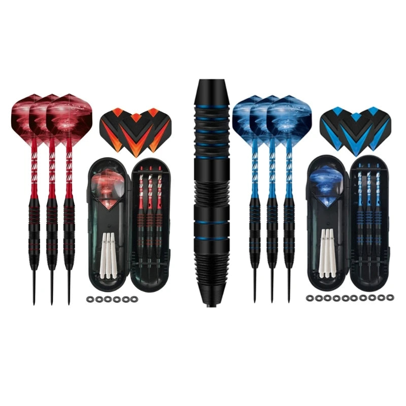 YD61 Steel Tip Darts, Professional 22 Grams Metal Dart Set Premium Aluminum Shaft,Flight Protector Dart Board Kit Accessories