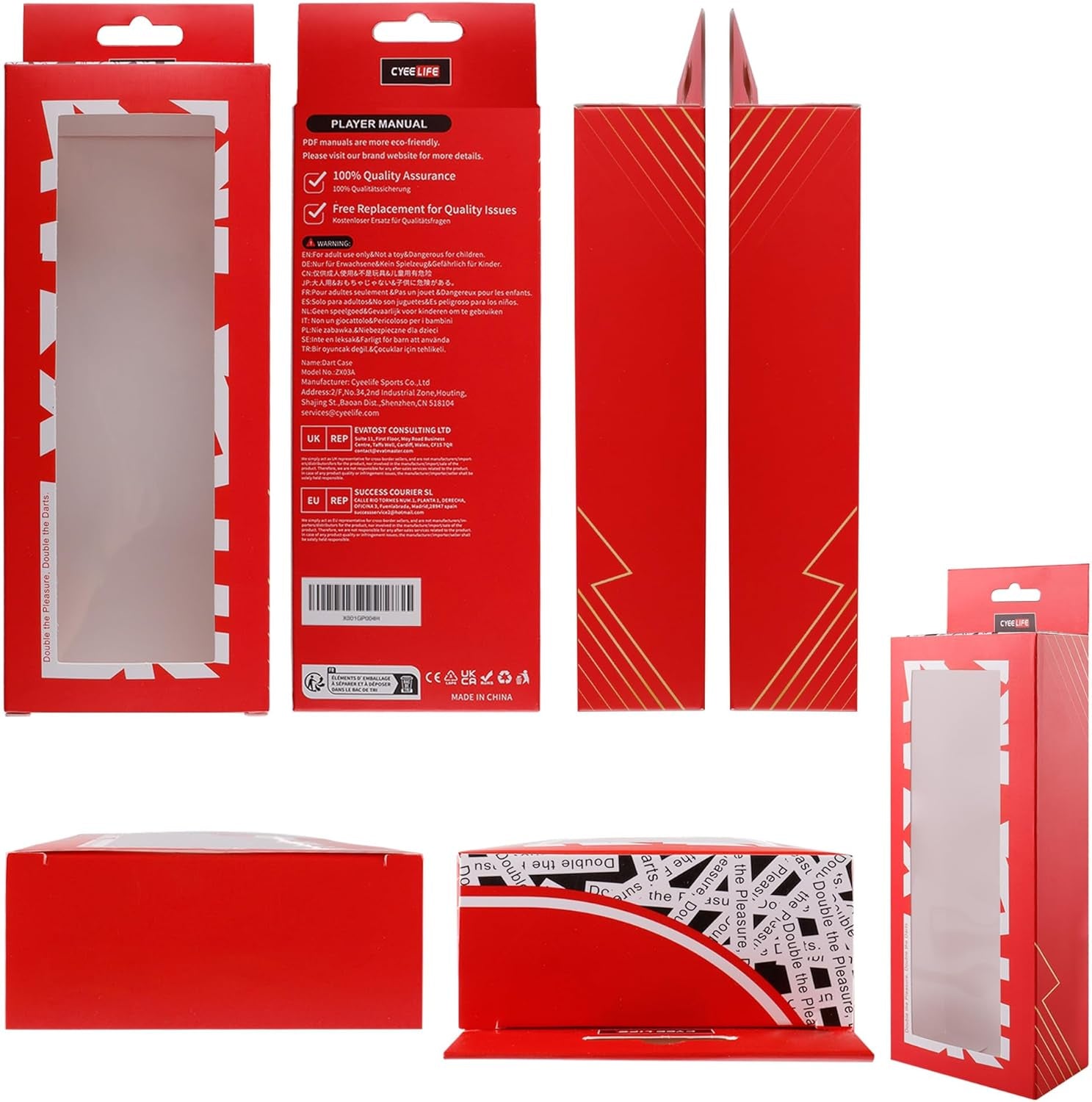 Professional Soft Tip Darts Set 18 Grams with 30 Extra Dart Tips and Gift Storage Box,Darts Plastic Tip
