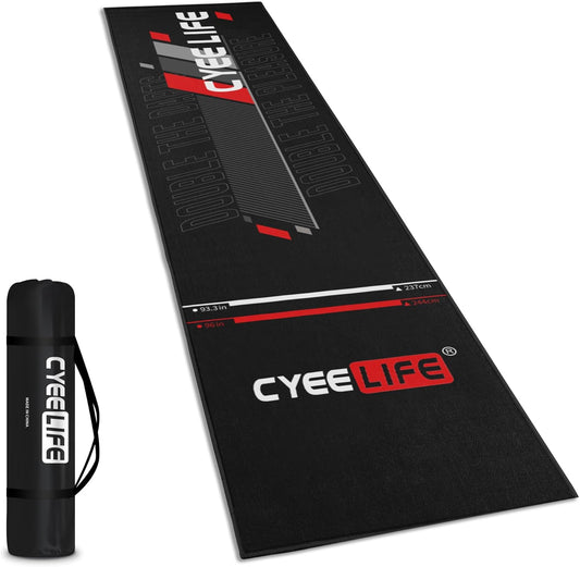 Darts Mat,297 X 66Cm Professional Non Slip Carpet Mats for Floor and Dart Tips Protection,Black