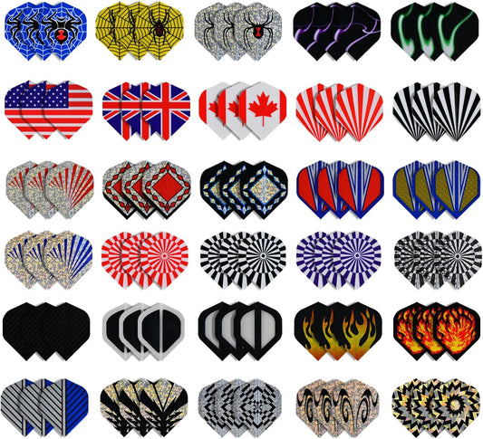 Standard Dart Flights Durable Replacement Dart Accessories Perfect Flights Equipment Supplies for Dart Games 60Pcs 90Pcs Select