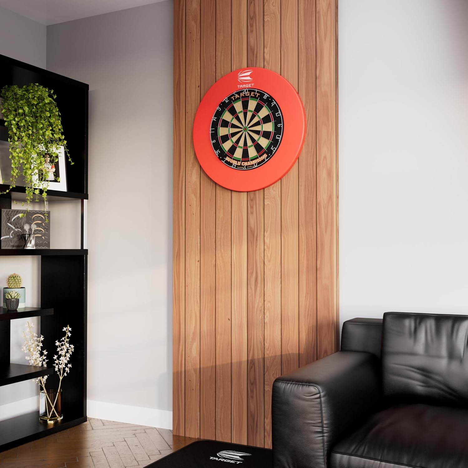 Darts World Championship Dartboard Bundles | World Championship Dartboard | Dart Board and Arc Light System | Dart Bard and Full Length Darts Oche Mat | 3 Bundle Options