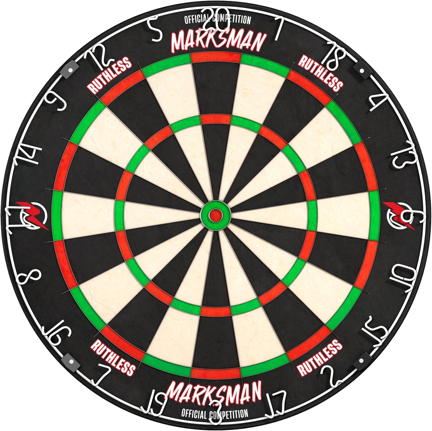 Marksman Dart Board | Professional Level Ultra Thin Wire Sisal Dartboard for Steel Tip Darts (DB072)