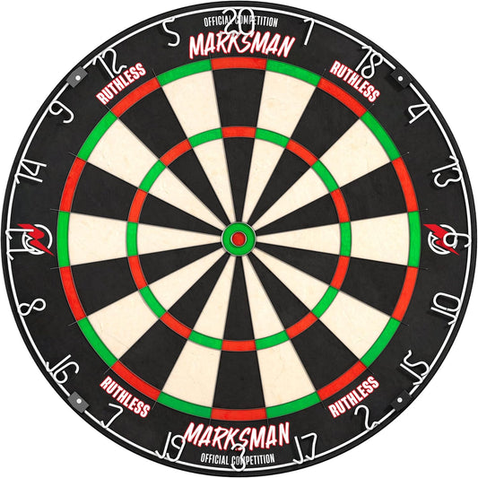 Marksman Dart Board | Professional Level Ultra Thin Wire Sisal Dartboard for Steel Tip Darts (DB072)