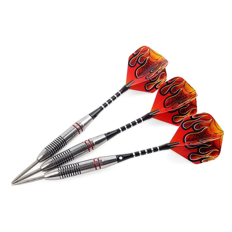 New 3 Pcs/Sets of Darts Professional 24G Steel Tip Dart with Aluminium Shafts Nice Dart Flights High Quality for Dartboard Game