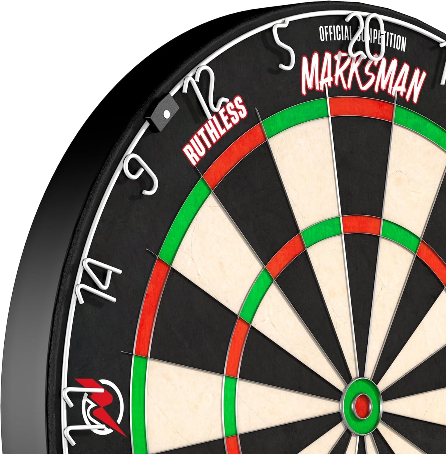 Marksman Dart Board | Professional Level Ultra Thin Wire Sisal Dartboard for Steel Tip Darts (DB072)