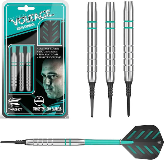 Rob Cross Silver Voltage Soft Tip Darts, 18 Grams